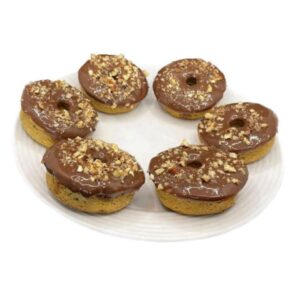 Donas de chocolate con nuez (media docena)